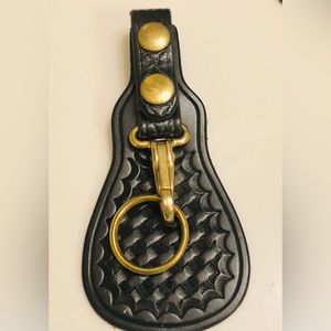 Genuine Leather Key Strap with flap ( 3 in)